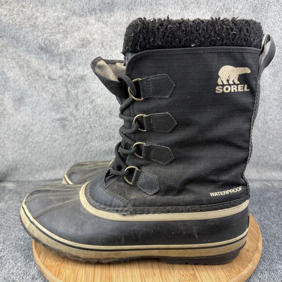 Sorel Boots Mens Size 11 Black Waterproof Insulated Winter Snow Boots NM3487-011 main image 7